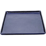 Dekoteller schwarz Dekoschale Metall Teller Schale Alu Deko 30x30 cm