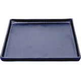Dekoteller schwarz Dekoschale Metall Teller Schale Alu Deko 30x30 cm