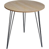 Beistelltisch Couchtisch rund Holz Metall Tisch Nachttisch Holztisch Ø 40 cm
