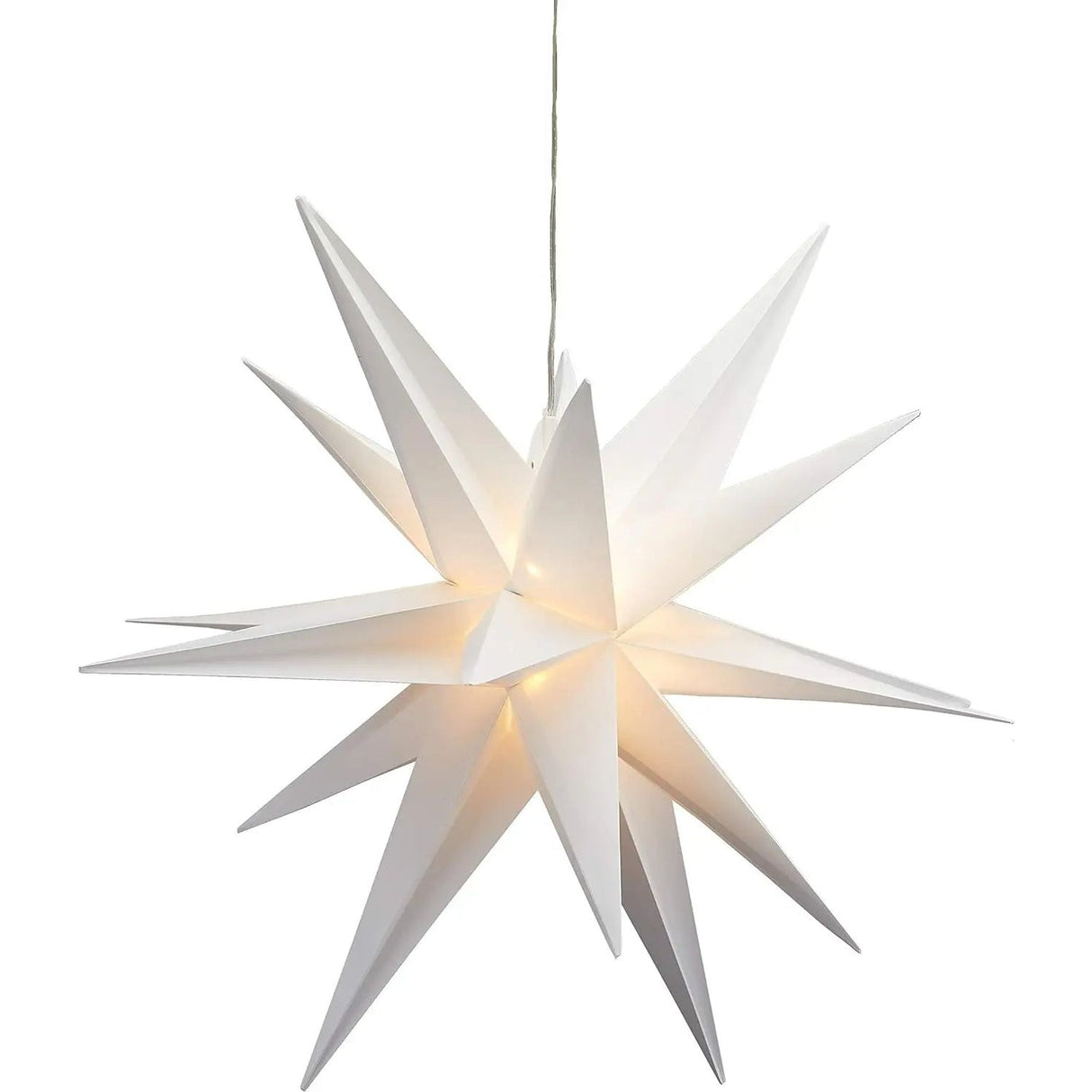 Stern Weihnachtsstern LED Ø 60 cm in&outdoor Timer weiß Beleuchtung Batterie