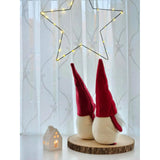 2x Wichtel Filz Weihnachtswichtel Weihnachtsdeko Türstopper Weihnachtsmann 30 cm
