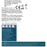 Gartenstecker Stern LED Weihnachtsbeleuchtung batterie Timer warmweiß 50x98 cm