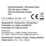 LED Gartenstecker Tannenbaum Weihnachtsbeleuchtung Beleuchtung Timer warmweiß