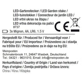 LED Gartenstecker Stern Weihnachtsbeleuchtung batteriebetrieben Timer warmweiß