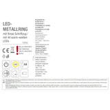 Lichterkranz Weihnachtsbeleuchtung LED warmweiß Weihnachtsdeko Ring Kranz Ø 30 cm B-WARE