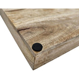 Tray mango wood decorative tray solid wood table decoration serving tray 30 x 30 cm