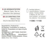 Star light Christmas lighting LED battery-operated Christmas decoration star