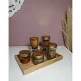 Tray mango wood wooden tray table decoration country house decorative tray mango wood 33x22 cm