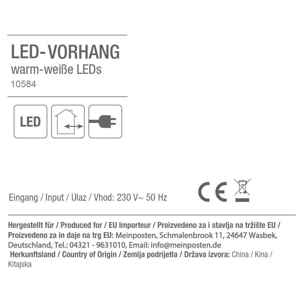 Lichterkette Weihnachtsdeko Tannenbaum Stern 138 LED Innen  Außen Sternenvorhang