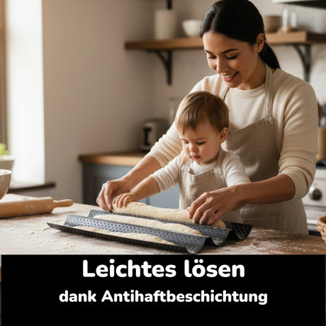 Dank Antihaft leicht abösbar vom Blech