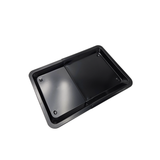 Backblech ausziehbar antihaftbeschichtet Carbonstahl Metall 33x33- 52 cm Schwarz