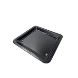 Backblech ausziehbar antihaftbeschichtet Carbonstahl Metall 33x33- 52 cm Schwarz