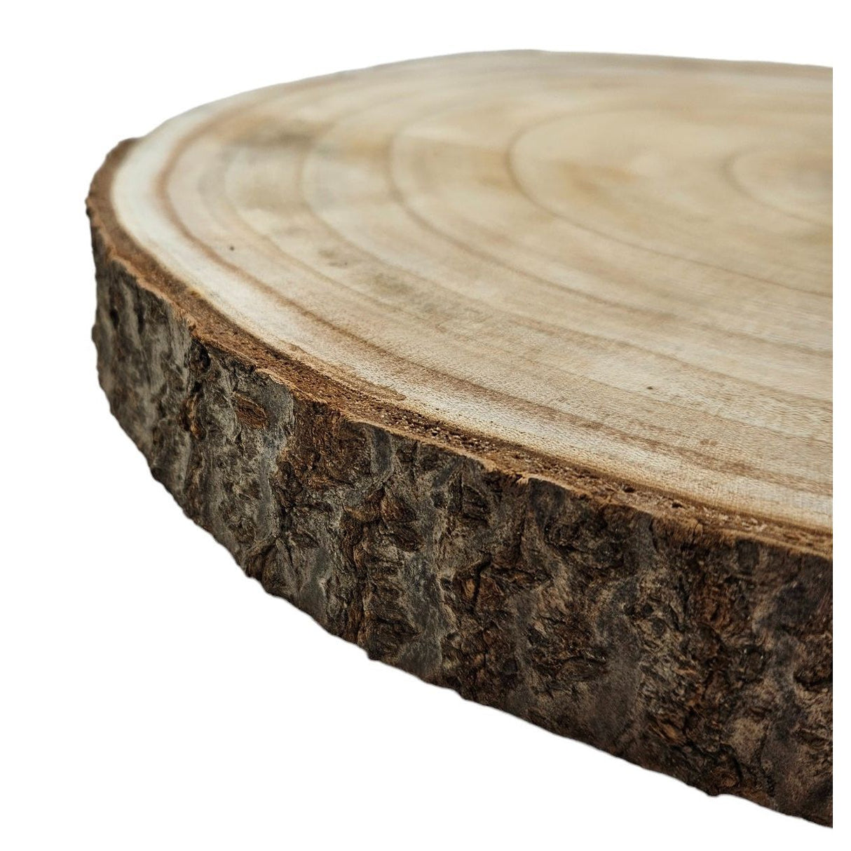 Baumscheibe Dekobrett Holz Holzbrett Brett Teller Tablett Deko Ø 34-42 cm B-WARE