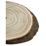 Baumscheibe Brett oval Holz Holzbrett Dekobrett Tablett Holzscheibe Ø 20 - 23 cm