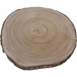 Baumscheibe Holz Holzbrett Rinde basteln Brett Tischdeko Tablett Deko Ø 36-45 cm