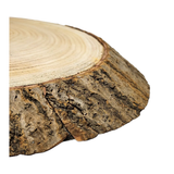 Baumscheibe Brett oval Holz Holzbrett Dekobrett Tablett Holzscheibe Ø 24 - 27 cm