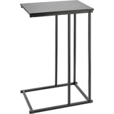 Beistelltisch Butler schwarz Metall 40x26x58 cm hoch