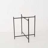Beistelltisch Dekotisch Tabletttisch rund schwarz Metalltisch 45x40 cm