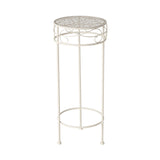 High side table white metal telephone table plant table flower stand table