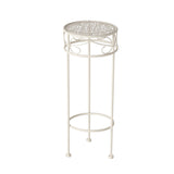 High side table white metal telephone table plant table flower stand table
