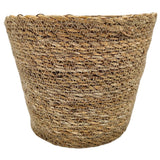Blumentopf Pflanztopf Pflanzkorb Korb Übertopf Seegras braun rund Klein Ø 20 cm