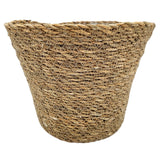 Blumentopf Pflanztopf Pflanzkorb Korb Übertopf Seegras braun rund Mittel Ø 23 cm