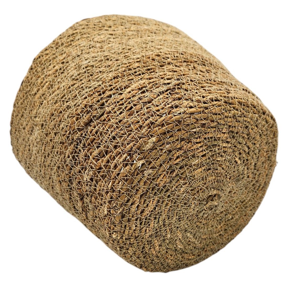 Blumentopf Pflanztopf Pflanzkorb Korb Übertopf Seegras braun rund Groß Ø 25 cm