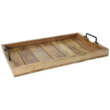 Tray decorative tray wood mango brown decoration table decoration candle tray wooden tray large: 57 x 39 cm