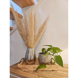 Tray decorative tray wood mango brown decoration table decoration candle tray wooden tray large: 57 x 39 cm