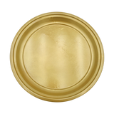 Metallteller Dekoteller rund Gold 36 cm Kerzenteller Kerzentablett Adventsteller B-Ware