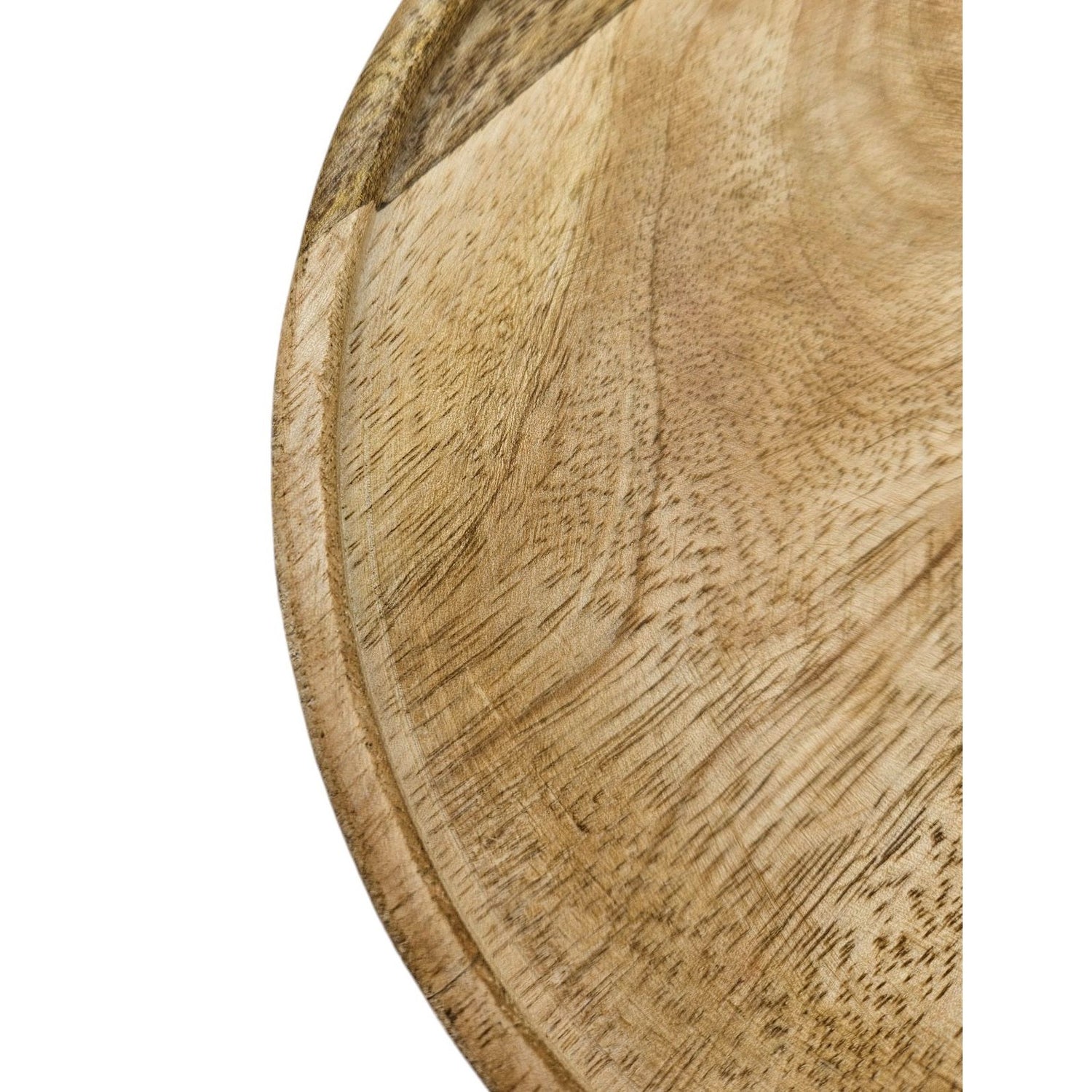 Decorative plate mango wood decorative board coaster jewelry plate tray Ø 25 cm