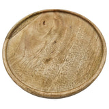 Dekoteller Teller Mango Holz Dekobrett Untersetzer Schmuckteller Tablett Ø 25 cm