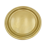 Metallteller Dekoteller rund Gold 30 cm Kerzenteller Kerzentablett Adventsteller Weihnachten