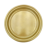 Metallteller Dekoteller rund Gold 30 cm Kerzenteller Kerzentablett Adventsteller Weihnachten