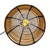 Hängeleuchte LED Rattan Optik Außen Innenbereich 18x16 cm Gartenbeleuchtung
