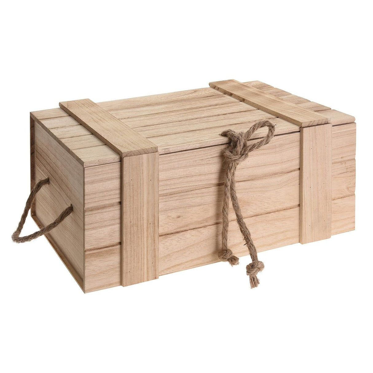 Holzkiste mit Deckel Kiste Schatzkiste Schatztruhe braun mit Deckel