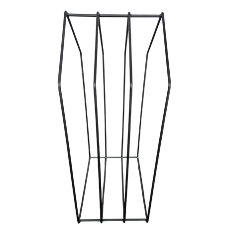 Kaminholzregal Kaminregal Holzregal schwarz Haus Massiv Metall schwarz 79x39x30 - Kaminholzregal