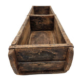 Holzkiste Ziegelform Ziegelsteinform Kiste recyceltes Holz Kasten 60 cm