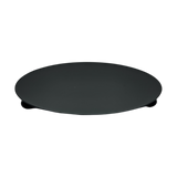 Kerzenhalter schwarz 4 Stück Stumpenkerzen Teller Kerzenteller Weihnachten 12 cm