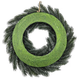 Adventskranz Tannenkranz Weihnachtskranz künstlicher Deko-Kranz grün weiß Ø 40cm