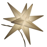 Lichterkette Weihnachtssterne LED warmweiß Fenster 3D Sterne mit Stecker 740cm