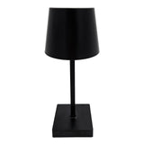 Table lamp touch dimmable LED lamp black wireless height 26 cm