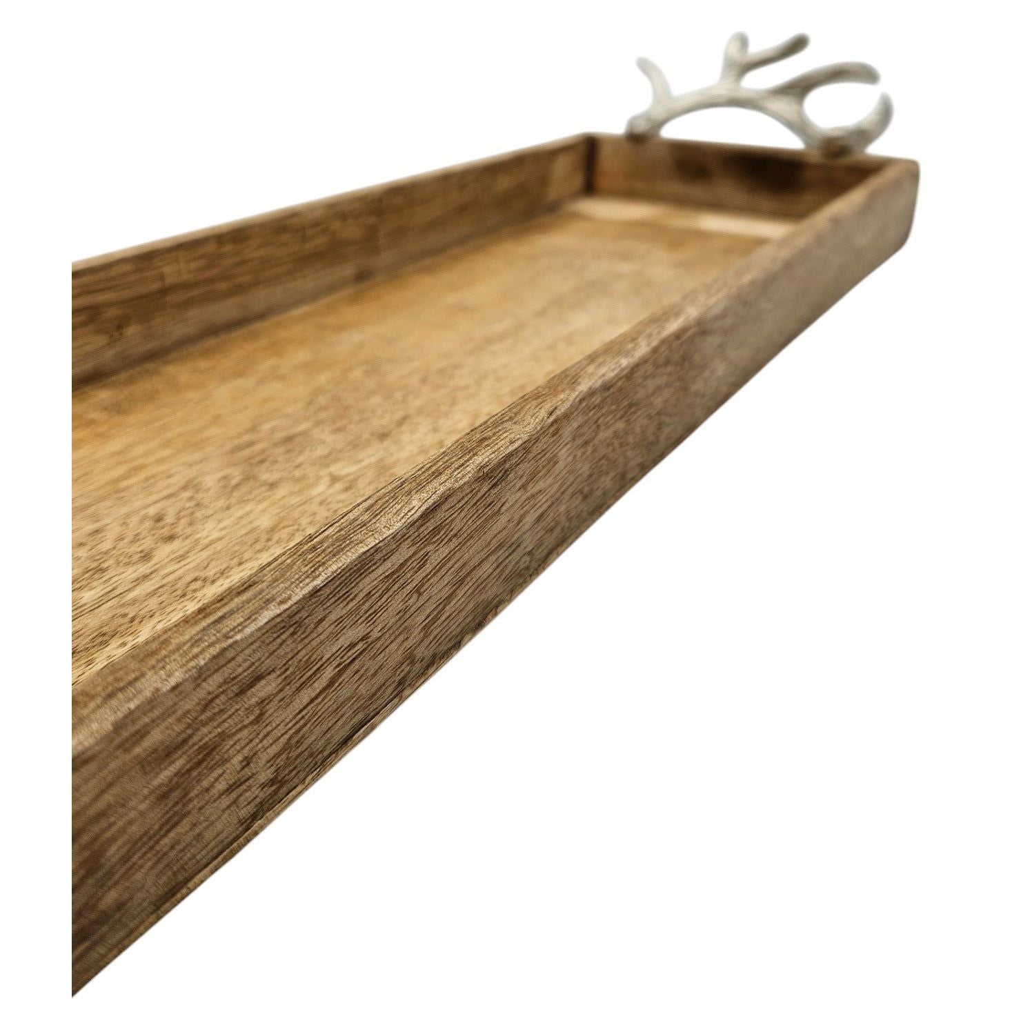 Tray mango wood long tray candle tray serving tray 68 cm wood