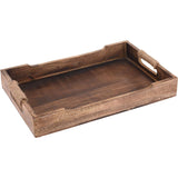 Tray serving tray wood mango brown wooden tray decoration decorative tray dark brown