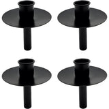 4 STÜCK Kerzenhalter für Flaschen Metall schwarz Kerze Flasche Stabkerzenhalter