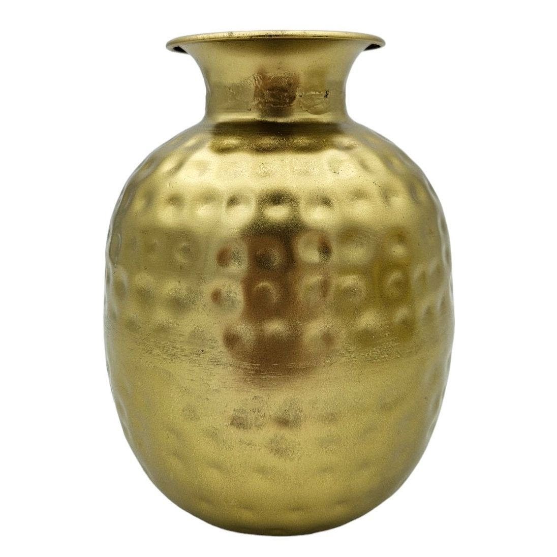 Vase gold metal decorative vase flower vase modern hammered B-WARE