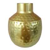 Vase gold metal decorative vase flower vase modern hammered B-WARE