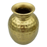 Vase gold metal decorative vase flower vase modern hammered B-WARE