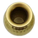 Vase gold metal decorative vase flower vase modern hammered B-WARE