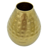 Vase gold metal decorative vase flower vase modern hammered B-WARE